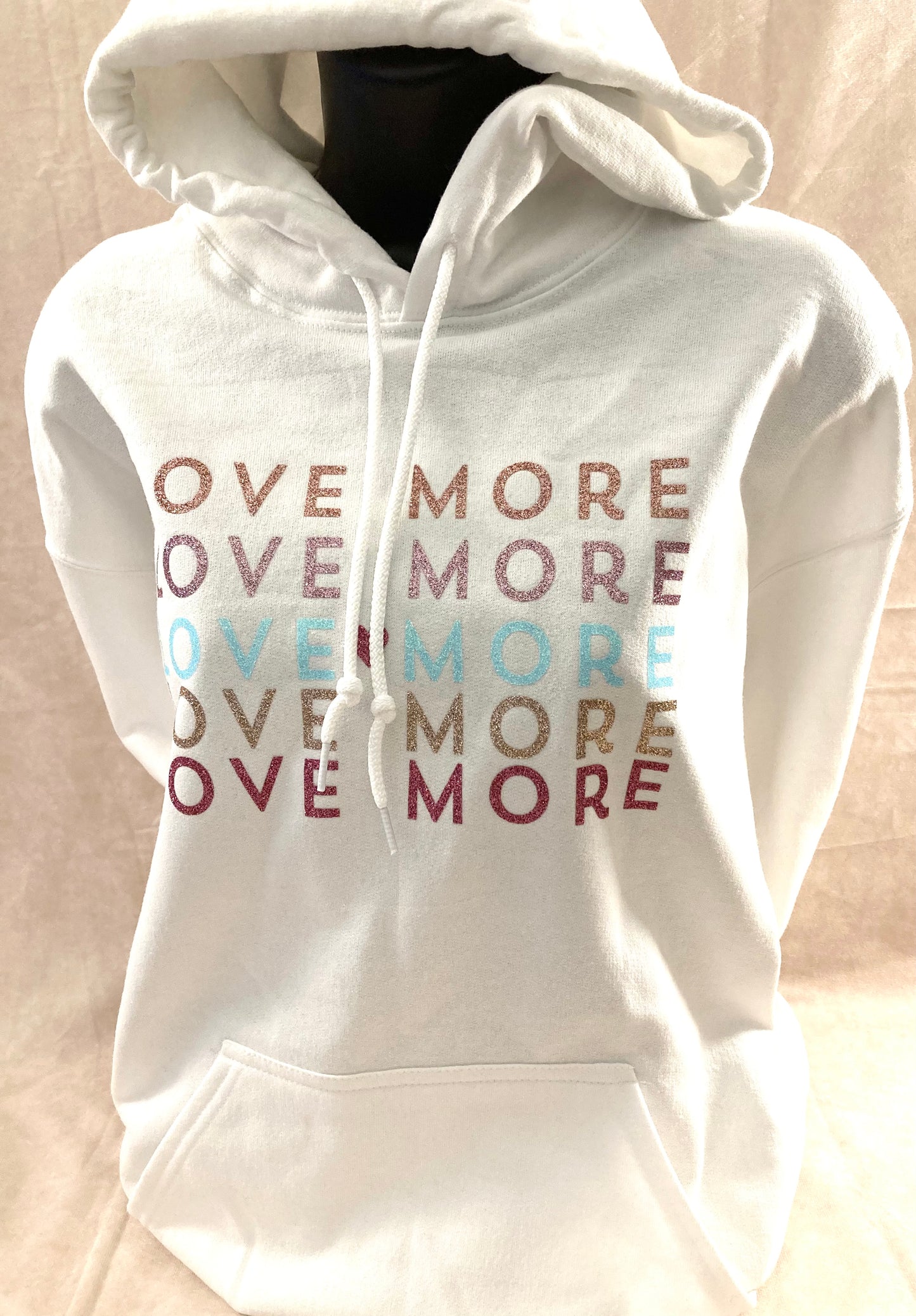 White “Love More” Hoodie