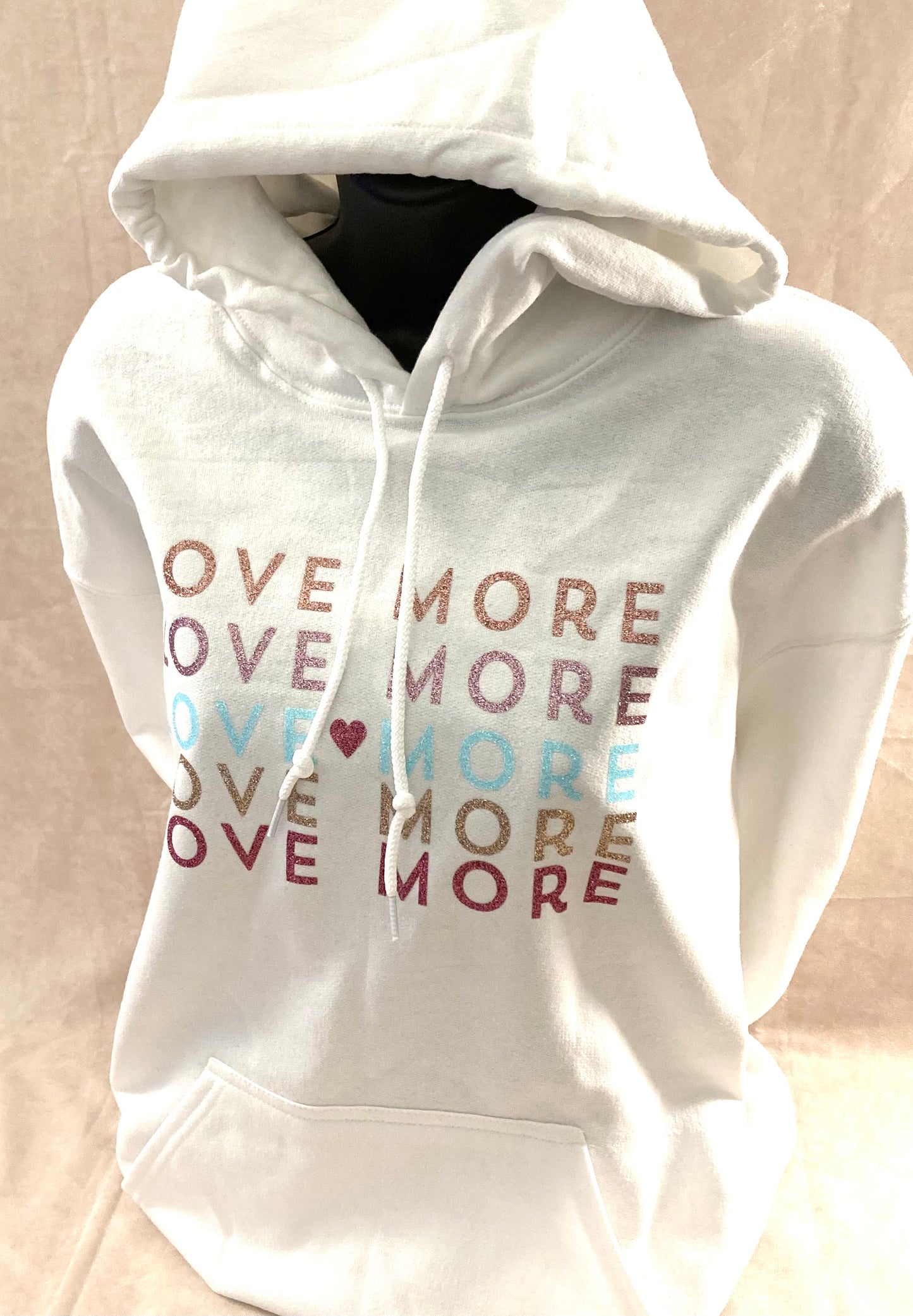 White “Love More” Hoodie