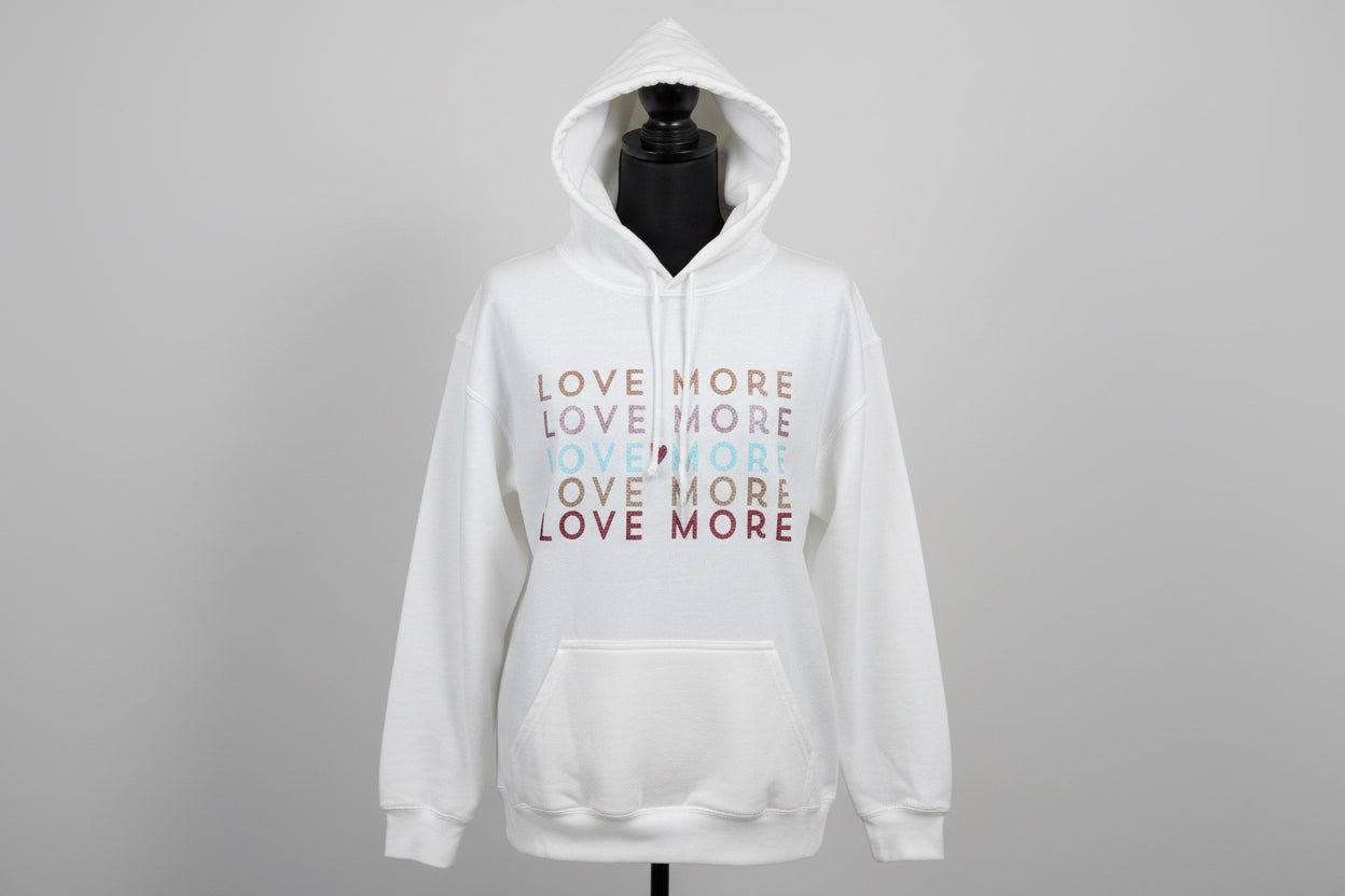 White “Love More” Hoodie