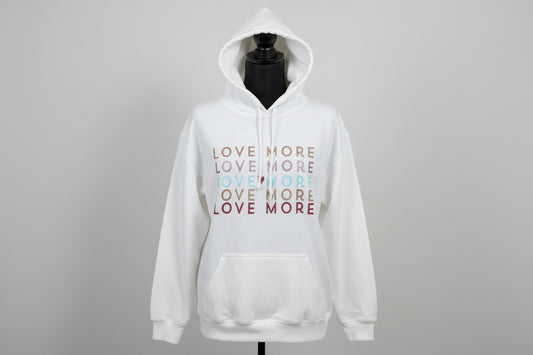 White “Love More” Hoodie