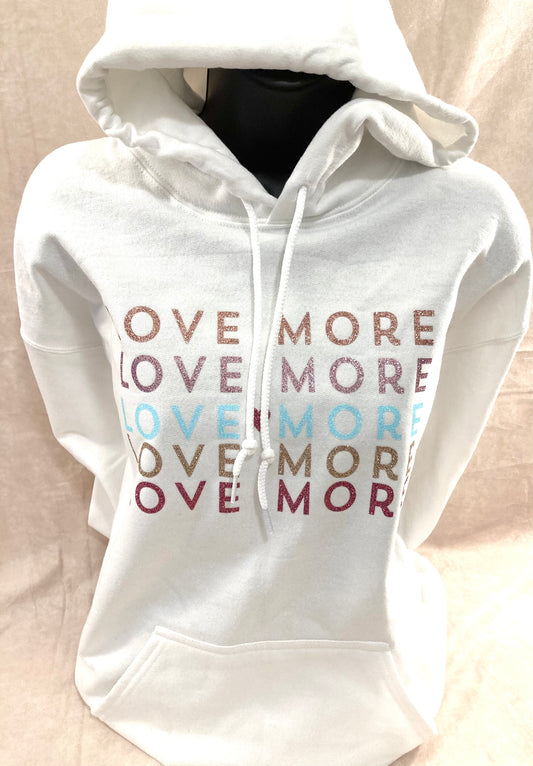 White “Love More” Hoodie