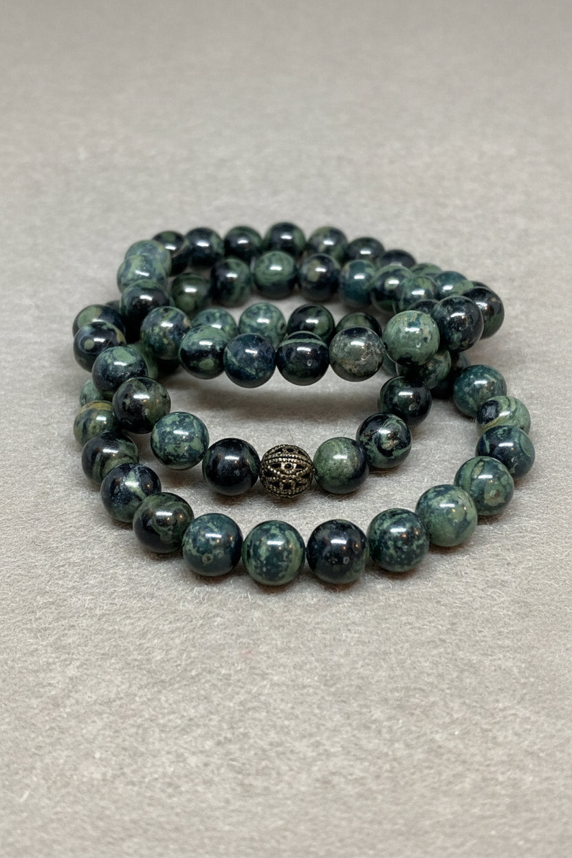 Kambaba Jasper Gemstone Bracelet