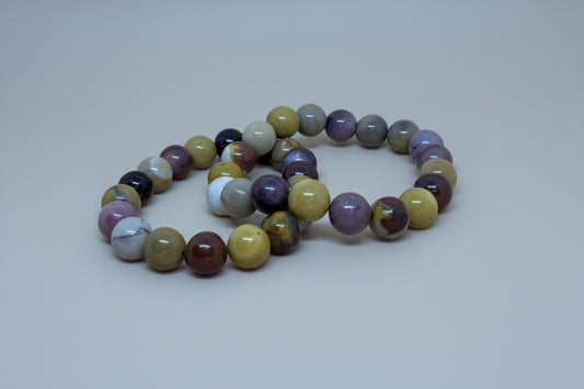 Moukaite Jasper Gemstone Bracelet. 10mm