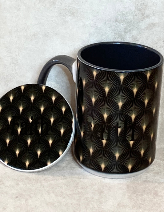 “Faith" Art Deco Mug Set